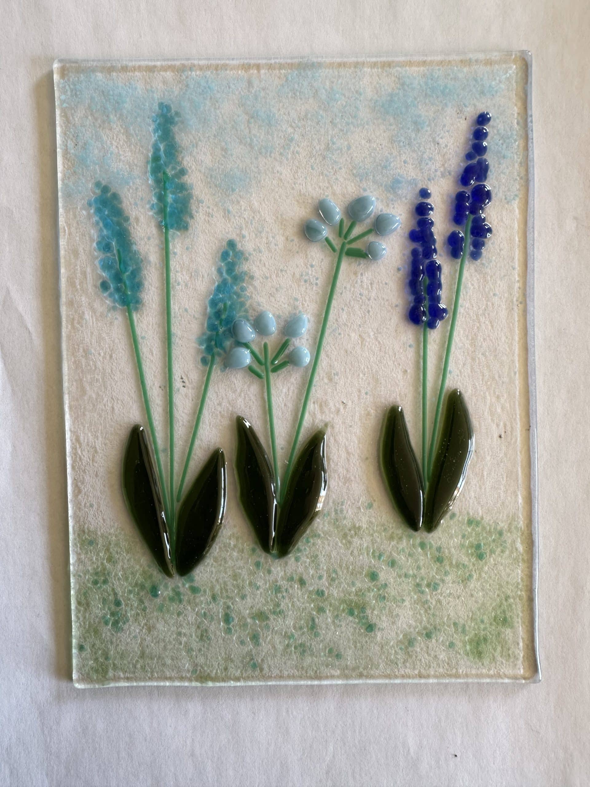 fused glass wall art