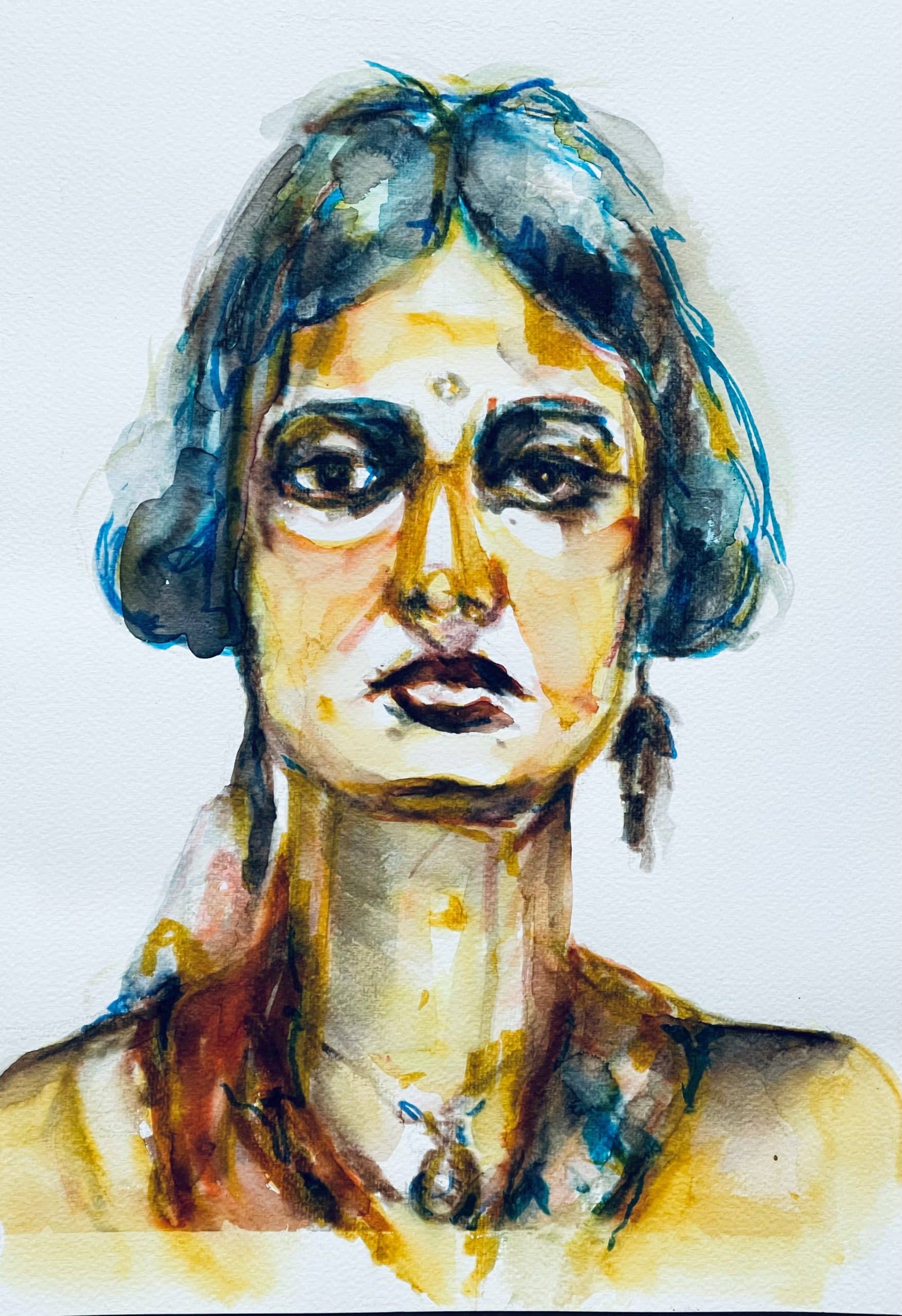 Faces Punching Colour by Pauline Cushine